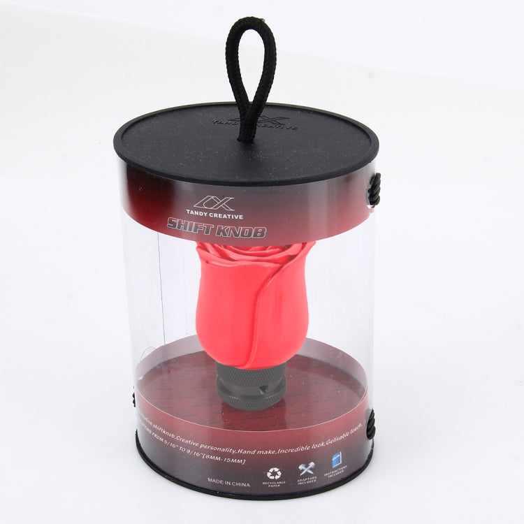 Rose Flower Shaped Universal Vehicle Car Manual Automatic Gear Shift Knob (Red) - free shipping - PMC TechLife - Order now!