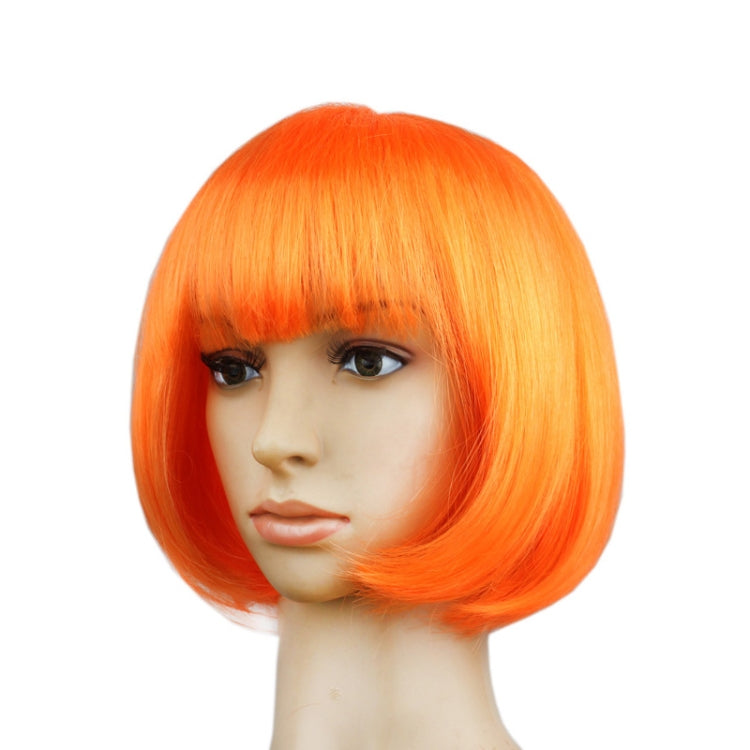 Party Cosplay Headwear Straight Short PET Wigs For Female(Orange) - free shipping - PMC TechLife - Order now!