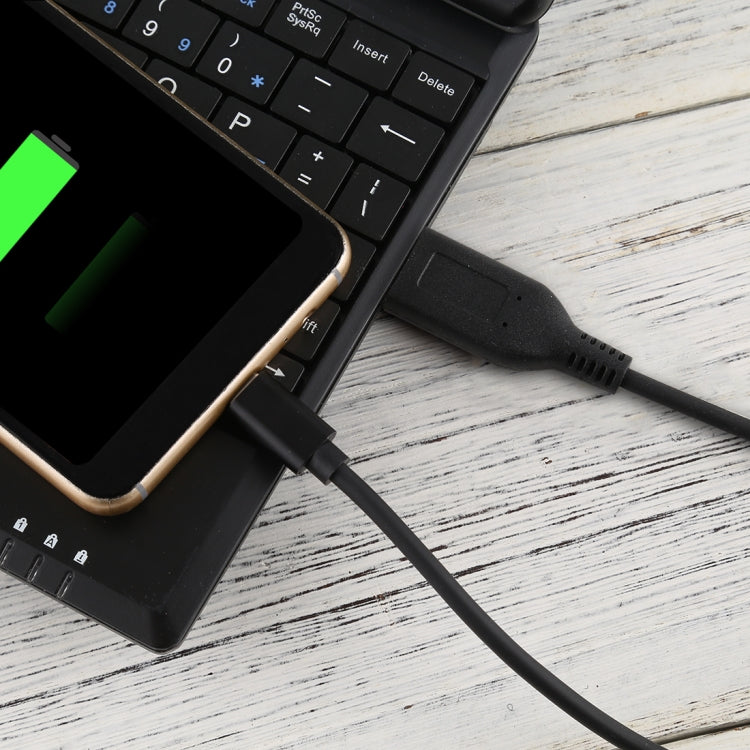 Yoga 3 Interface to Type-C / USB-C Male Power Adapter Charger Cable for Lenovo Yoga 3, Length: About 1.8m (Black) - For Lenovo by PMC TechLife | Online Shopping South Africa | PMC TechLife | Buy Now Pay Later Mobicred