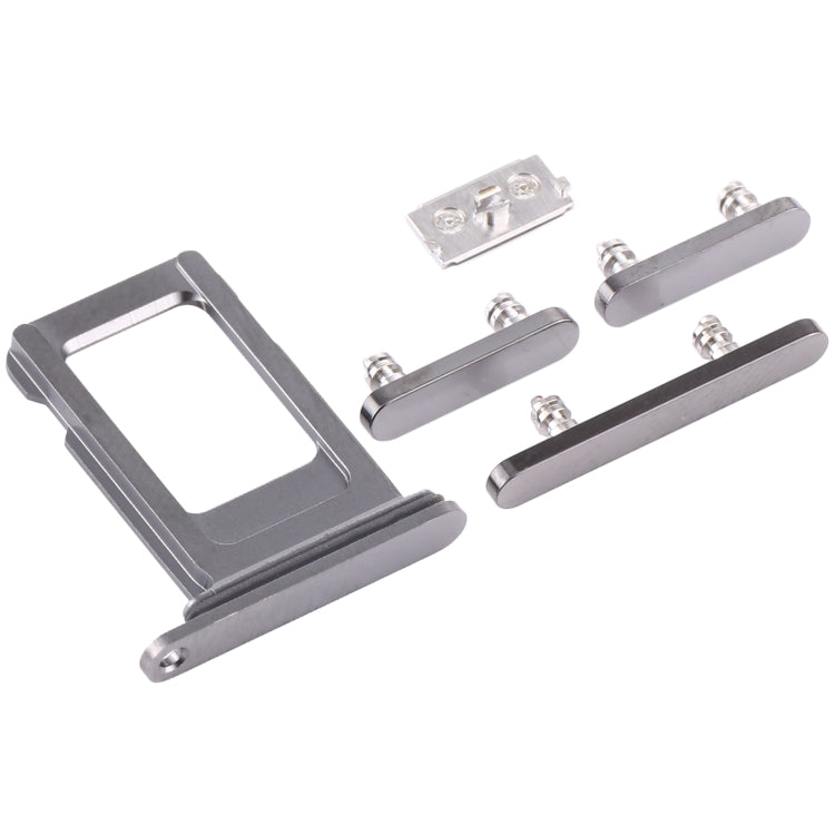 SIM Card Tray + Side Keys for iPhone 12 Pro(Graphite) - Metal Parts by PMc TechLife | Online Shopping South Africa | PMc TechLife | Buy Now Pay Later Mobicred