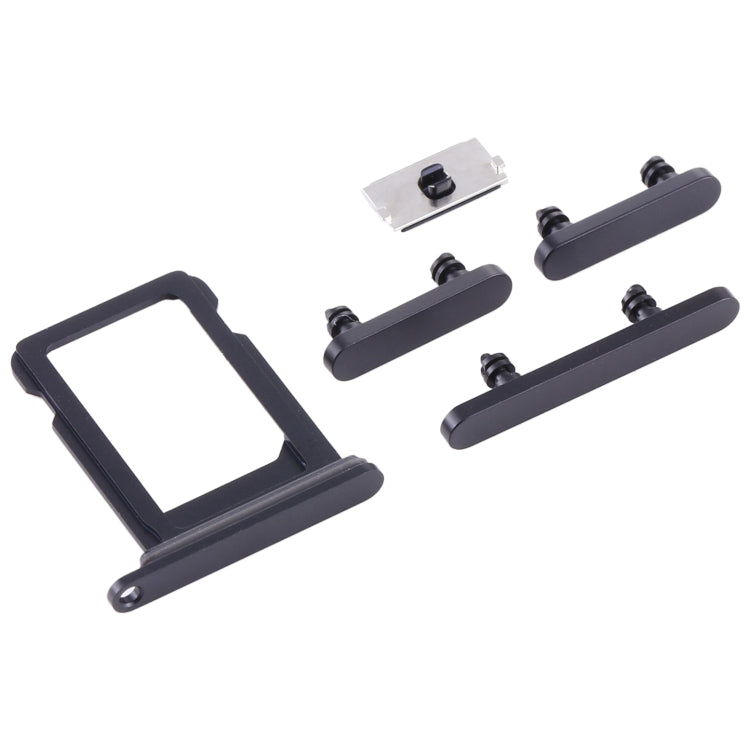 SIM Card Tray + Side Keys for iPhone 12 Mini(Black) - Metal Parts by PMc TechLife | Online Shopping South Africa | PMc TechLife | Buy Now Pay Later Mobicred