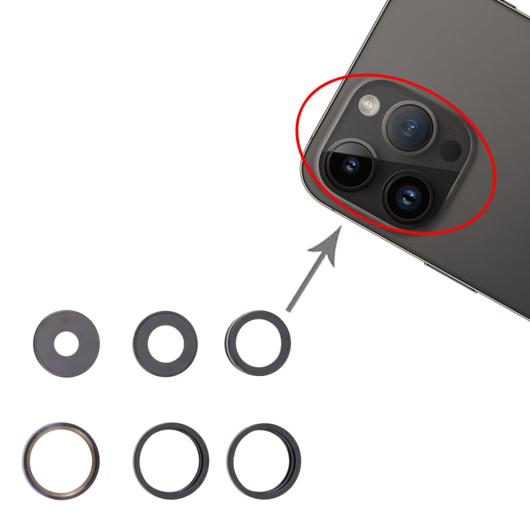 For iPhone 14 Pro Camera Lens Cover(Grey) - Camera Series by PMC TechLife | Online Shopping South Africa | PMC TechLife | Buy Now Pay Later Mobicred