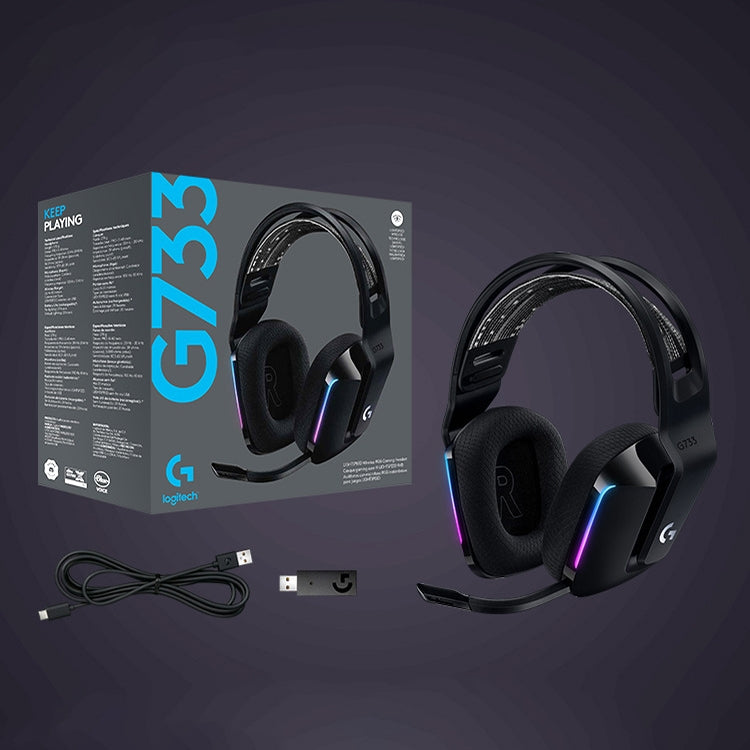Logitech G733 LIGHT SPEED Wireless RGB Gaming Headset(Silver) - free shipping - PMC TechLife - Order now!