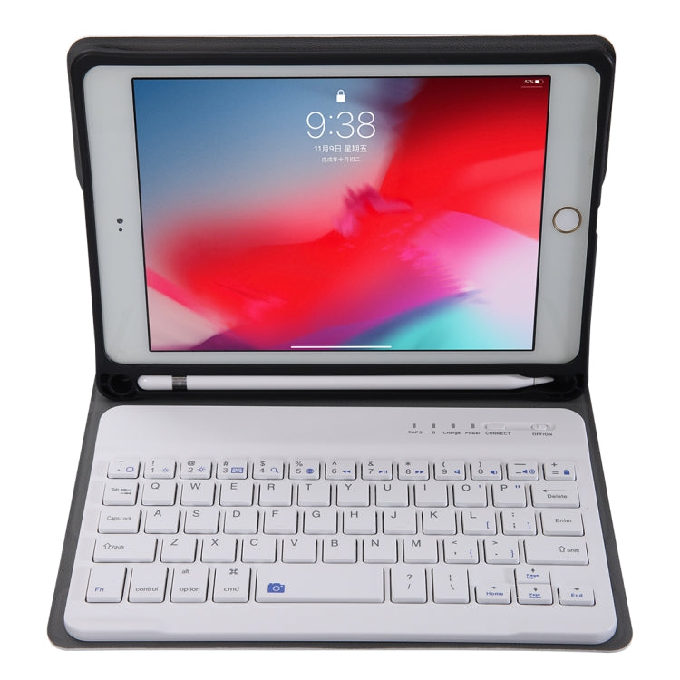 A05B Bluetooth 3.0 Ultra-thin ABS Detachable Bluetooth Keyboard Leather Tablet Case for iPad mini 5 / 4 / 3 / 2, with Holder(Rose Gold) - For iPad mini by PMC Jewellery | Online Shopping South Africa | PMC Jewellery | Buy Now Pay Later Mobicred