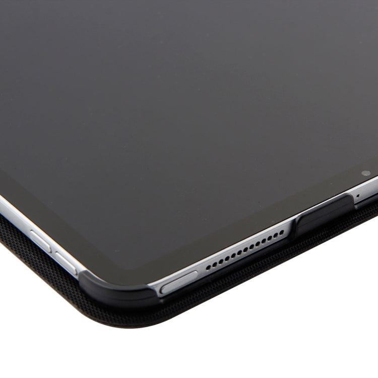 1130B Detachable Bluetooth 3.0 ABS Brushed Texture Keyboard + Lambskin Texture Leather Tablet Case for iPad Pro 11 inch (2018), with Three-gear Adjustment / Magnetic / Sleep Function(Black) - For iPad Pro by PMC TechLife | Online Shopping South Africa | PMC TechLife