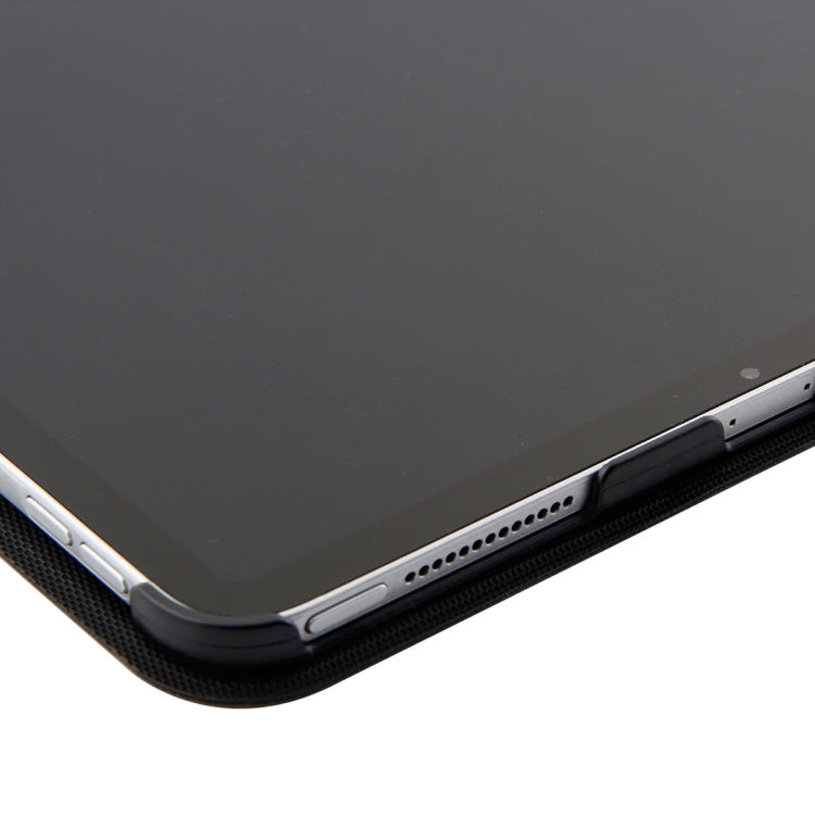 1139B Detachable Bluetooth 3.0 Aluminum Alloy Keyboard + Lambskin Texture Leather Tablet Case for iPad Pro 11 inch (2018), with Three-gear Adjustment / Magnetic / Sleep Function (Black Silver) - For iPad Pro by PMC TechLife | Online Shopping South Africa | PMC TechLife