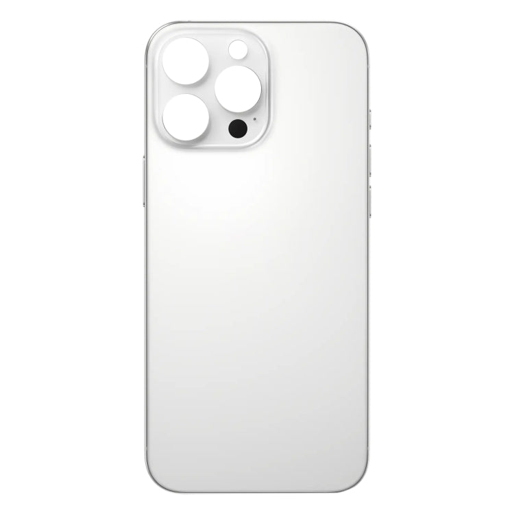 For iPhone 16 Pro Easy Replacement Big Camera Hole Glass Back Battery Cover(White) - by PMC Jewellery | Online Shopping South Africa | PMC Jewellery | Buy Now Pay Later Mobicred