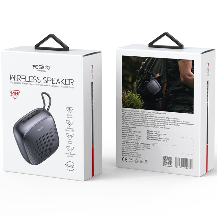 Yesido YSW24 5W mini Portable Outdoor Bluetooth Speaker - Desktop Speaker by Yesido | Online Shopping South Africa | PMC TechLife | Buy Now Pay Later Mobicred