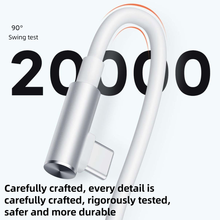 Original Xiaomi 6A USB to USB-C / Type-C 90 Degree Elbow Fast Charging Data Cable, Length: 1.5m - USB-C & Type-C Cable by Xiaomi | Online Shopping South Africa | PMC TechLife | Buy Now Pay Later Mobicred