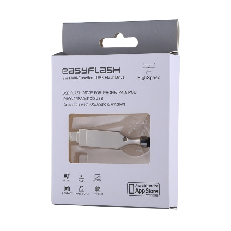 RQW-10E 2 in 1 USB 2.0 & 8 Pin 128GB Flash Drive with Stylus Pen, for iPhone & iPad & iPod & Most Android Smartphones & PC Computer - free shipping - PMC Jewellery - Order now!