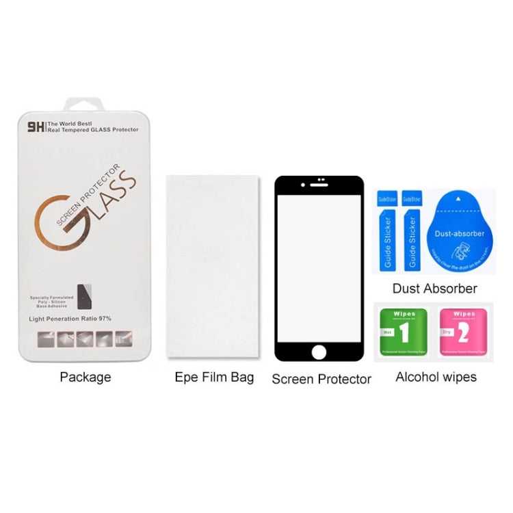 Anti-scratch 9H Full Screen HD Tempered Glass Film for iPhone SE 2020 / 8 / 7 (Black) - iPhone 8 & 7 Tempered Glass by PMC TechLife | Online Shopping South Africa | PMC TechLife