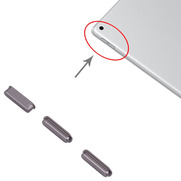 Power Button and Volume Control Button for iPad 10.2 inch 2019 2020 2021 (Grey) - iPad 9 (2021) by PMc TechLife | Online Shopping South Africa | PMc TechLife | Buy Now Pay Later Mobicred