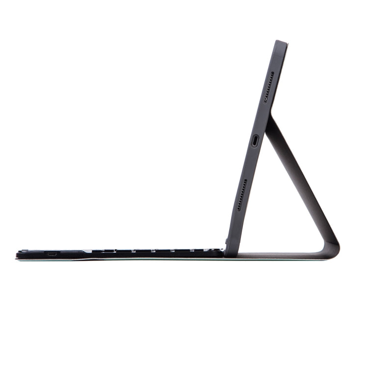 X-11BC Skin Plain Texture Detachable Bluetooth Keyboard Tablet Case for iPad Pro 11 inch 2020 / 2018, with Touchpad & Pen Slot(Pink) - For iPad Pro by PMC TechLife | Online Shopping South Africa | PMC TechLife