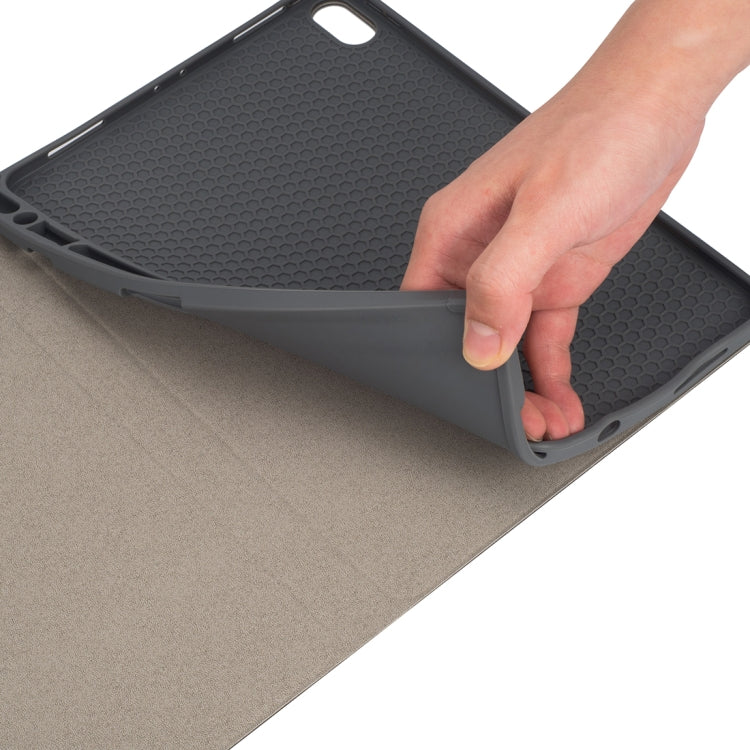 RK11 For iPad Pro 11 inch Silk Texture Detachable Plastic Bluetooth Keyboard Leather Tablet Case with Pen Slot & Stand Function(Red) - For iPad Pro by PMC TechLife | Online Shopping South Africa | PMC TechLife