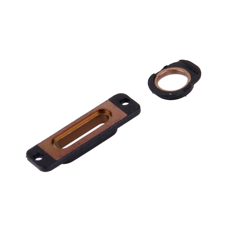 10 PCS 2 in 1 for iPhone SE Charging Port Retaining Brackets + Headphone Jack Rings(Rose Gold) - SE 1st Generation Parts by PMc TechLife | Online Shopping South Africa | PMc TechLife | Buy Now Pay Later Mobicred