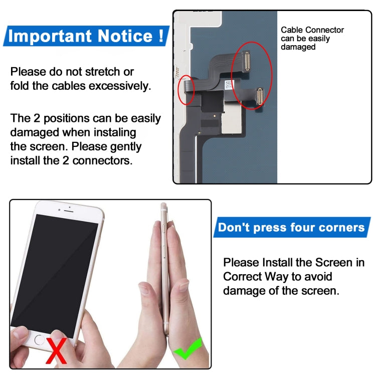 JK incell LCD Screen For iPhone X - free shipping - PMC TechLife - Order now!