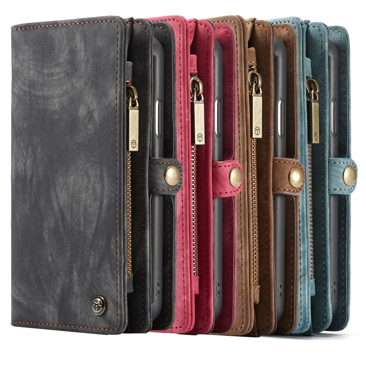 For iPhone XR CaseMe Detachable Multifunctional Horizontal Flip Leather Case with Card Slot & Holder & Zipper Wallet & Photo Frame (Red) - More iPhone Cases by CaseMe | Online Shopping South Africa | PMC Jewellery | Buy Now Pay Later Mobicred