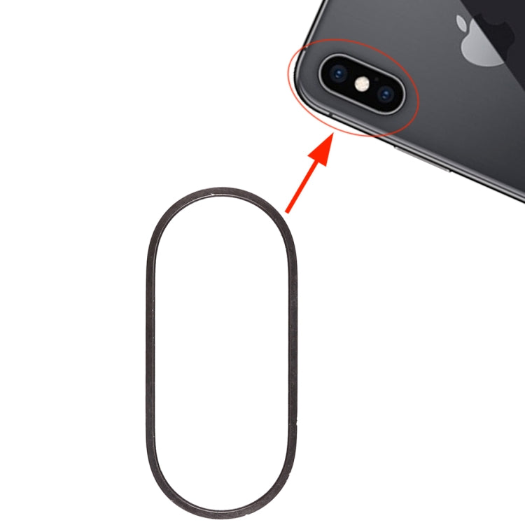 Rear Camera Glass Lens Metal Protector Hoop Ring for iPhone XS & XS Max(Black) - Camera Series by PMC TechLife | Online Shopping South Africa | PMC TechLife | Buy Now Pay Later Mobicred