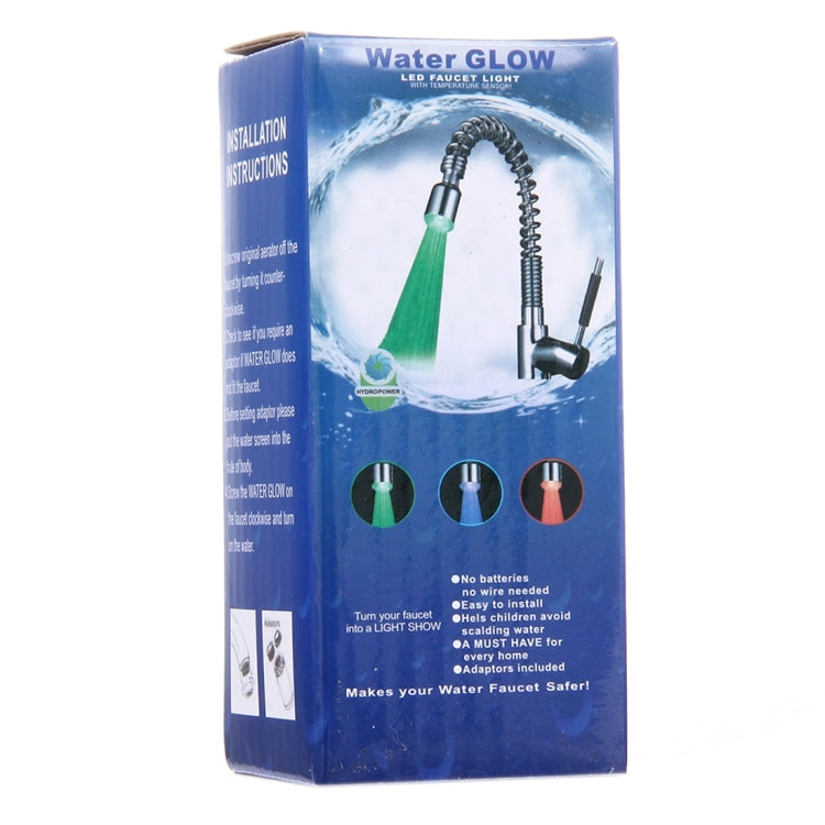 SDF-B6 1 LED ABS Temperature Sensor 3-color LED Faucet Light Water Glow Shower, Size: 58 x 24mm, Interface: 22mm (Silver) - Shower Head by PMC TechLife | Online Shopping South Africa | PMC TechLife | Buy Now Pay Later Mobicred