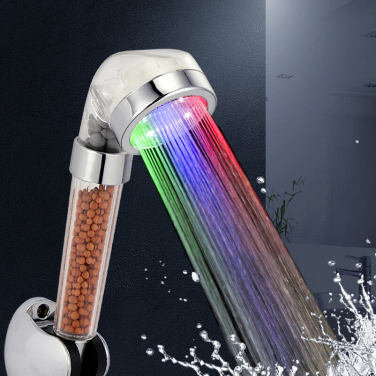SDS-A23 15 LEDs ABS Temperature Sensor Negative Ions RGB LED Shower Head, Size: 23 x 6.5 x 5.8cm, Interface: 20mm - Shower Head by PMC TechLife | Online Shopping South Africa | PMC TechLife | Buy Now Pay Later Mobicred