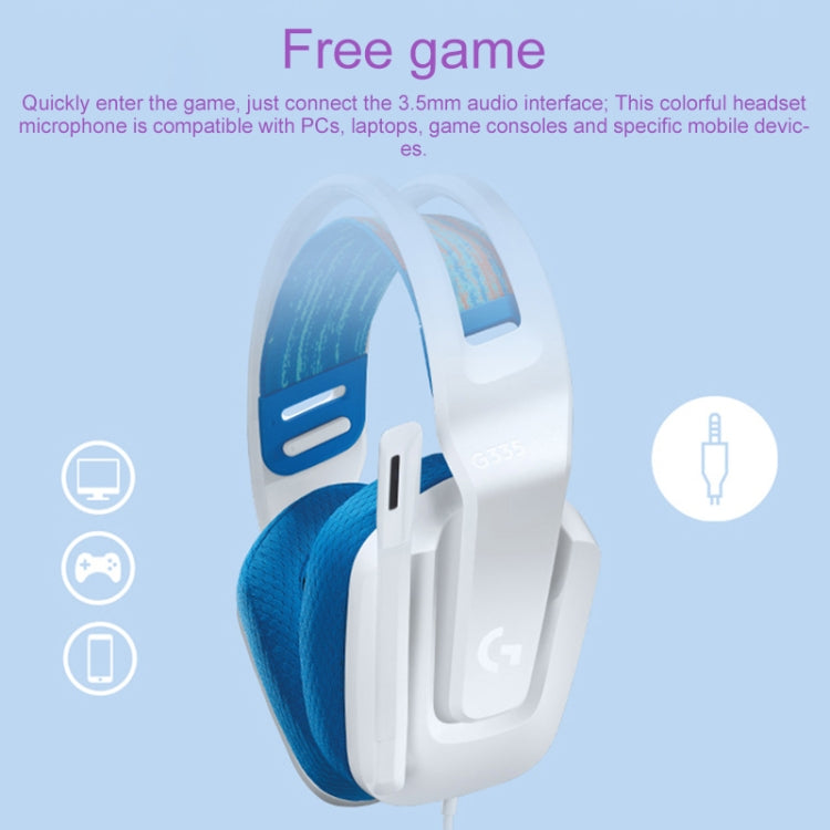 Logitech G335 Foldable Wired Gaming Headset with Microphone (Green) - free shipping - PMC Jewellery - Order now!