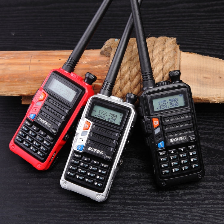 Baofeng BF-UV5R Plus S9 FM Interphone Handheld Walkie Talkie, US Plug (Silver) - free shipping - PMC Jewellery - Order now!