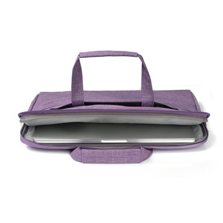 Portable One Shoulder Handheld Zipper Laptop Bag, For 11.6 inch and Below Macbook, Samsung, Lenovo, Sony, DELL Alienware, CHUWI, ASUS, HP (Purple) - 10 - 11 inch by PMC Jewellery | Online Shopping South Africa | PMC Jewellery | Buy Now Pay Later Mobicred