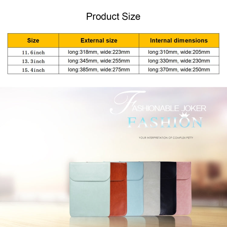 13.3 inch PU + Nylon Laptop Bag Case Sleeve Notebook Carry Bag, For MacBook, Samsung, Xiaomi, Lenovo, Sony, DELL, ASUS, HP(Cowhide Yellow) - 13.3 inch by PMC TechLife | Online Shopping South Africa | PMC TechLife | Buy Now Pay Later Mobicred