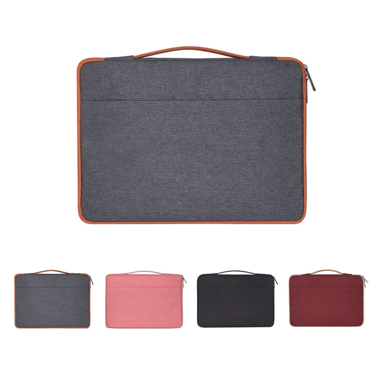 13.3 inch Fashion Casual Polyester + Nylon Laptop Handbag Briefcase Notebook Cover Case, For Macbook, Samsung, Lenovo, Xiaomi, Sony, DELL, CHUWI, ASUS, HP (Pink) - free shipping - PMC Jewellery - Order now!