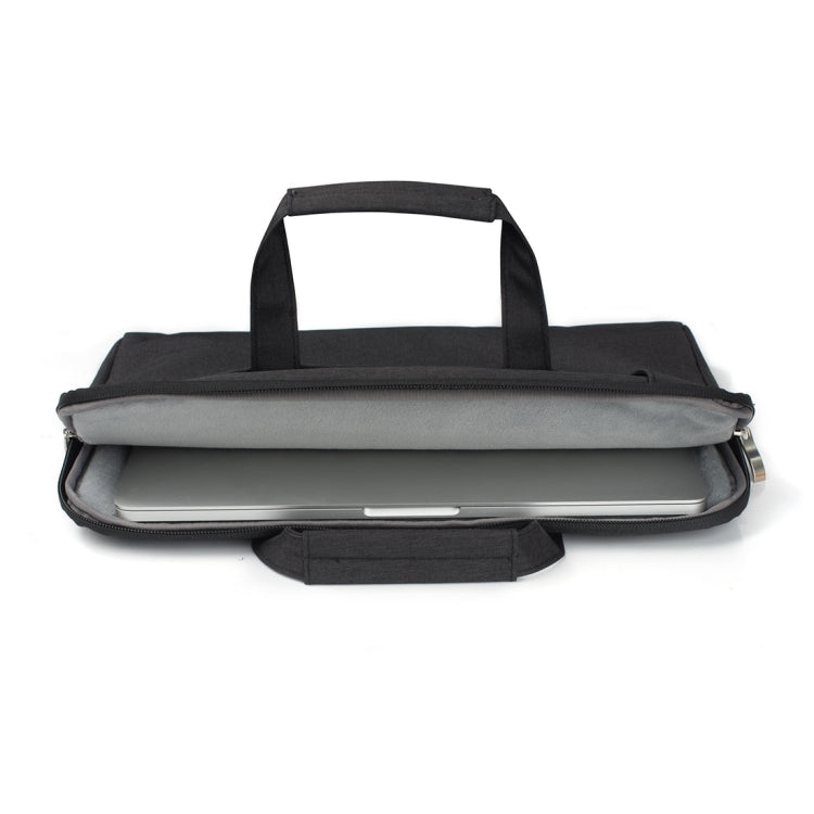 Portable One Shoulder Handheld Zipper Laptop Bag, For 15.4 inch and Below Macbook, Samsung, Lenovo, Sony, DELL Alienware, CHUWI, ASUS, HP (Black) - 15 inch by PMC TechLife | Online Shopping South Africa | PMC TechLife | Buy Now Pay Later Mobicred