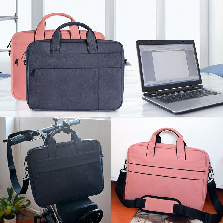 DJ03 Waterproof Anti-scratch Anti-theft One-shoulder Handbag for 15.6 inch Laptops, with Suitcase Belt(Black) - free shipping - PMC Jewellery - Order now!