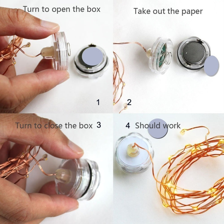 6 PCS Waterproof Warm White Light Copper Wire Starry String Light , 20 LEDs 2700-2900K Rope Fairy Light For Party / Holiday, Length: 2m, DC 6V - Holiday Lights by PMC TechLife | Online Shopping South Africa | PMC TechLife | Buy Now Pay Later Mobicred