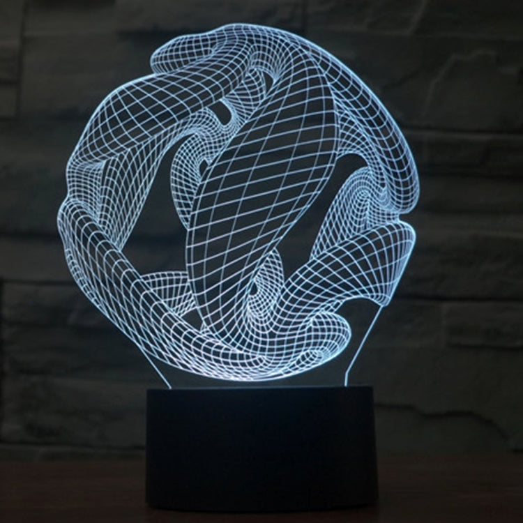 Abstract Style 3D Touch Switch Control LED Light , 7 Color Discoloration Creative Visual Stereo Lamp Desk Lamp Night Light - Novelty Lighting by PMC TechLife | Online Shopping South Africa | PMC TechLife | Buy Now Pay Later Mobicred