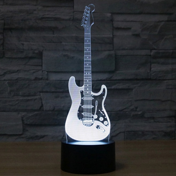 Electric Guitar Shape 3D Touch Switch Control LED Light , 7 Color Discoloration Creative Visual Stereo Lamp Desk Lamp Night Light - Novelty Lighting by PMC TechLife | Online Shopping South Africa | PMC TechLife | Buy Now Pay Later Mobicred