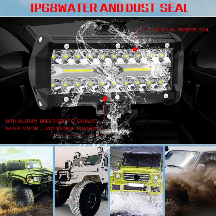 7 inch 30W 3000LM 6000K LED Strip Lamp Working Refit Off-road Vehicle Roof Strip Light - Work Lights by PMC TechLife | Online Shopping South Africa | PMC TechLife | Buy Now Pay Later Mobicred