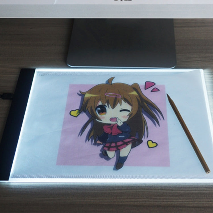 Ultra-thin A4 Size Portable USB LED Artcraft Tracing Light Box Copy Board for Artists Drawing Sketching Animation and X-ray Viewing - by PMC TechLife | Online Shopping South Africa | PMC TechLife | Buy Now Pay Later Mobicred