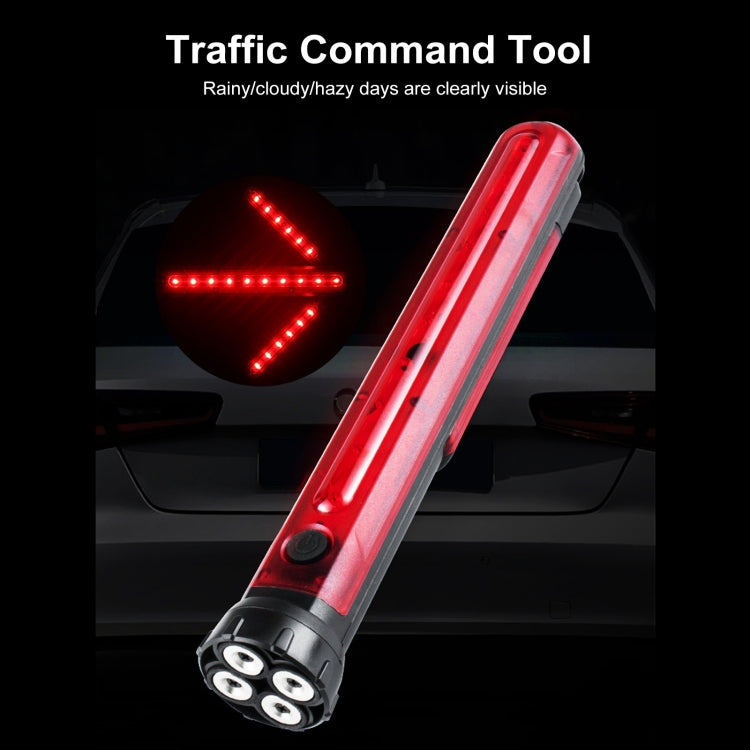 JT01 Rechargeable Traffic Safety Arrow Signal Light Warning Light Bar (Red Light) - Warning Lights by PMC TechLife | Online Shopping South Africa | PMC TechLife | Buy Now Pay Later Mobicred