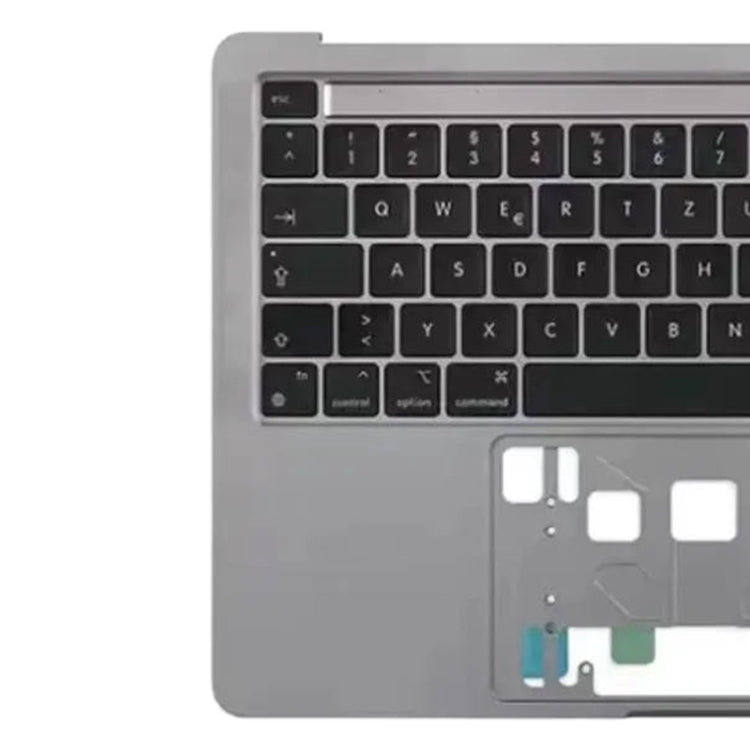 For Macbook Pro 13 inch 2021 A2338 C-side Cover + UK Edition Key Board (Grey) - Bottom Cover by PMC TechLife | Online Shopping South Africa | PMC TechLife
