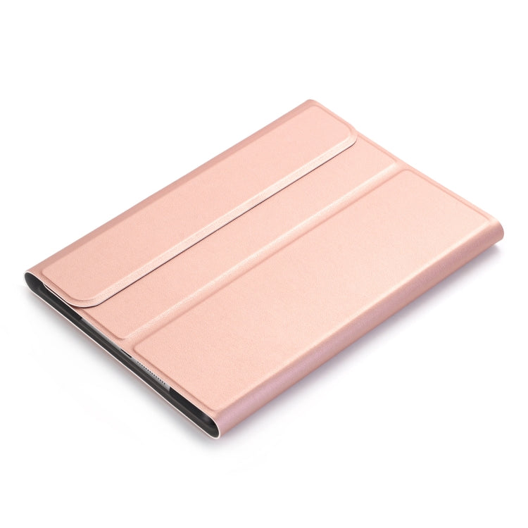A03 for iPad mini 3 / 2 / 1 Universal Ultra-thin ABS Horizontal Flip Tablet Case + Bluetooth Keyboard(Rose Gold) - For iPad mini by PMC Jewellery | Online Shopping South Africa | PMC Jewellery | Buy Now Pay Later Mobicred