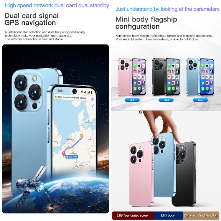 SOYES XS19, 2GB+16GB, 3.88 inch Android 10.0 MTK6580 Quad Core, Network: 3G, Dual SIM (Pink) - free shipping - PMc TechLife - Order now!