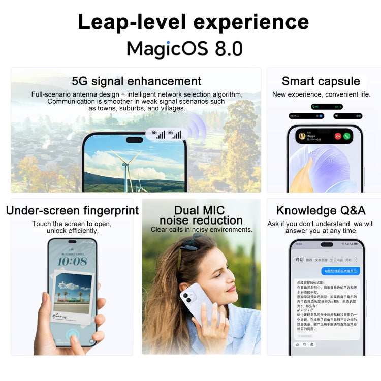 Honor X60i, 12GB+512GB, Screen Fingerprint, 6.7 inch MagicOS 8.0 Dimensity 6080 Octa Core, Network: 5G, OTG, Not Support Google Play (White) - free shipping - PMC Jewellery - Order now!