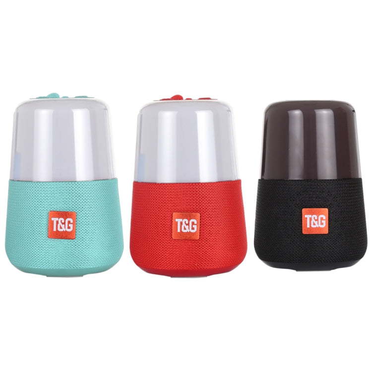 T&G TG168 Portable Wireless Bluetooth V5.0 Stereo Speaker with Handle, Built-in MIC, Support Flashing LED Light & TF Card & U Disk & AUX IN & FM(Cyan) - free shipping - PMC TechLife - Order now!