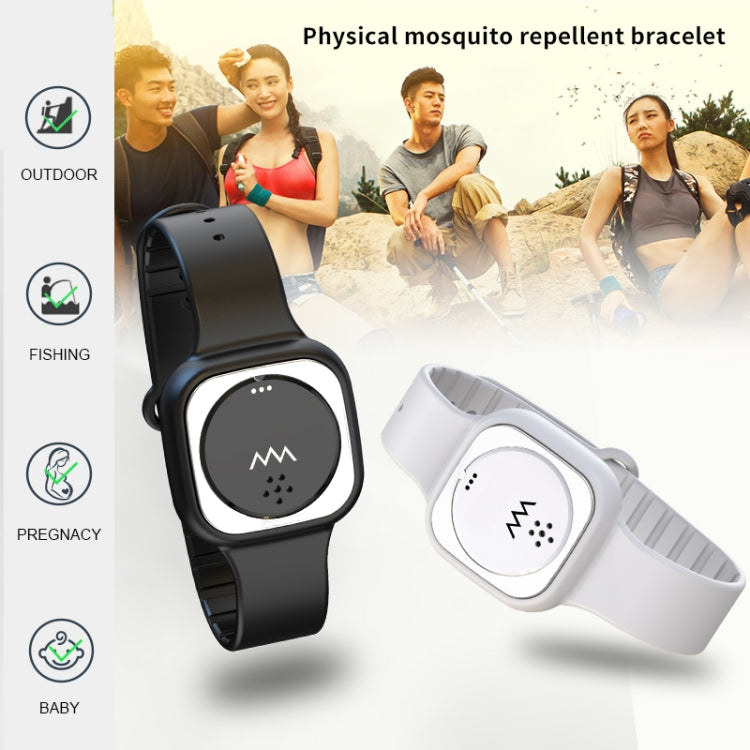 F8 Outdoor Silica Gel Mosquito Repellent Wristband(Black) - Repellent Wristband by PMC TechLife | Online Shopping South Africa | PMC TechLife | Buy Now Pay Later Mobicred