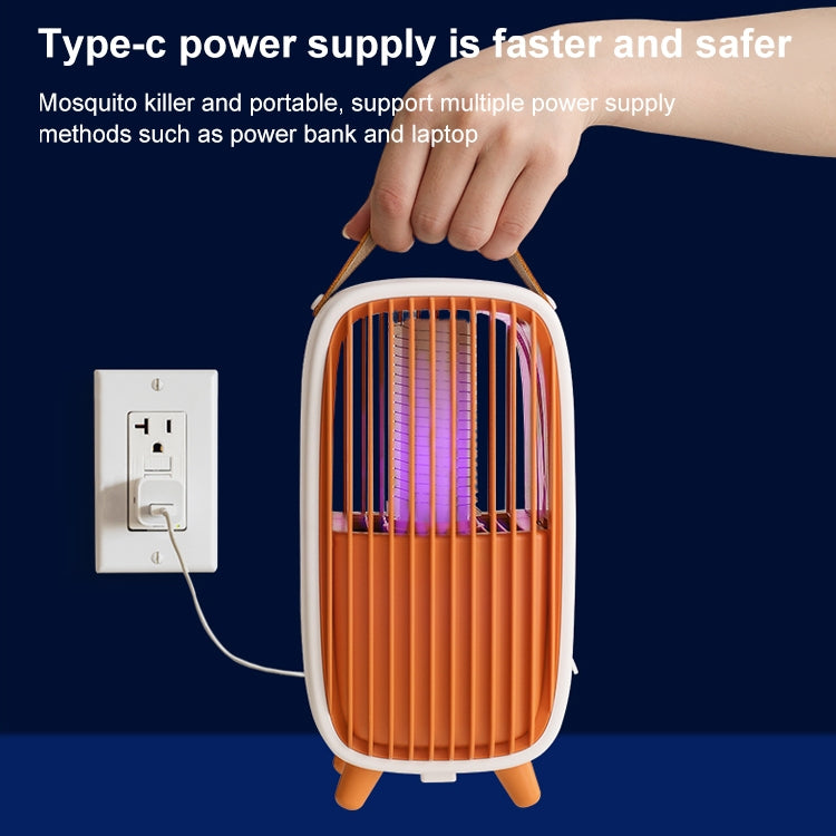 WT-M2 ABS+Leather Retro Mosquito Killer (Orange) - Repellents by PMC TechLife | Online Shopping South Africa | PMC TechLife | Buy Now Pay Later Mobicred