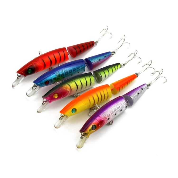 HENGJIA JM007-X 14cm 20.2g 2-section Plastic Hard Baits Artificial Fishing Lures with Treble Hook, Random Color Delivery - free shipping - PMC TechLife - Order now!