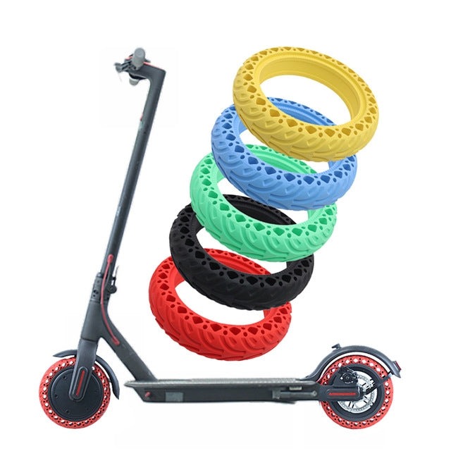 8.5 inch Electric Scooter Wear-resistant Shock-absorbing Decorative Pattern Tire Honeycomb Solid Tire, Suitable for Xiaomi Mijia M365(Blue) - Accessories & Parts by PMc TechLife | Online Shopping South Africa | PMc TechLife | Buy Now Pay Later Mobicred