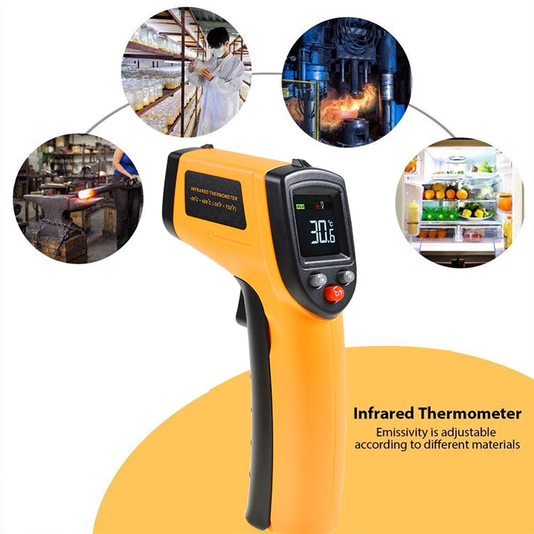 GM333 Portable Digital Laser Point Infrared Thermometer, Temperature Range: -50-400 Celsius Degree - free shipping - PMC Jewellery - Order now!