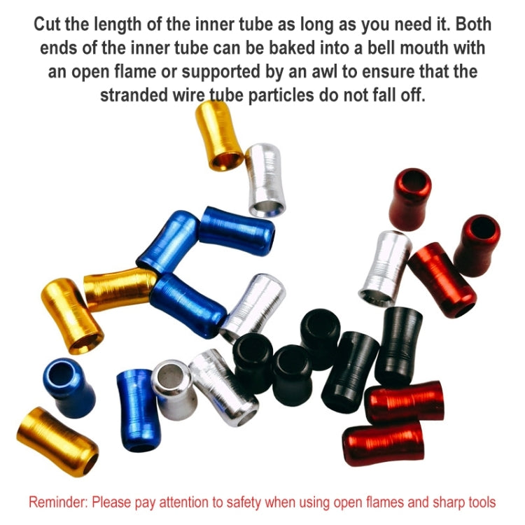 BIKERSAY Bicycle Fishbone Variable Speed Cable Tube Set Aluminum Alloy Bamboo Joint Line Pipes(Black) - free shipping - PMc TechLife - Order now!