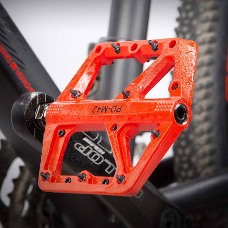PROMEND PD-M42 1 Pair Mountain Bicycle Nylon High-speed Bearing Pedals(Orange) - free shipping - PMc TechLife - Order now!
