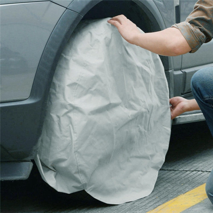 4PCS 210D Oxford Cloth RV Caravan Tire Dustproof and Waterproof Cover For 27-29 inch (Silver) - Window Foils & Solar Protection by PMC TechLife | Online Shopping South Africa | PMC TechLife | Buy Now Pay Later Mobicred